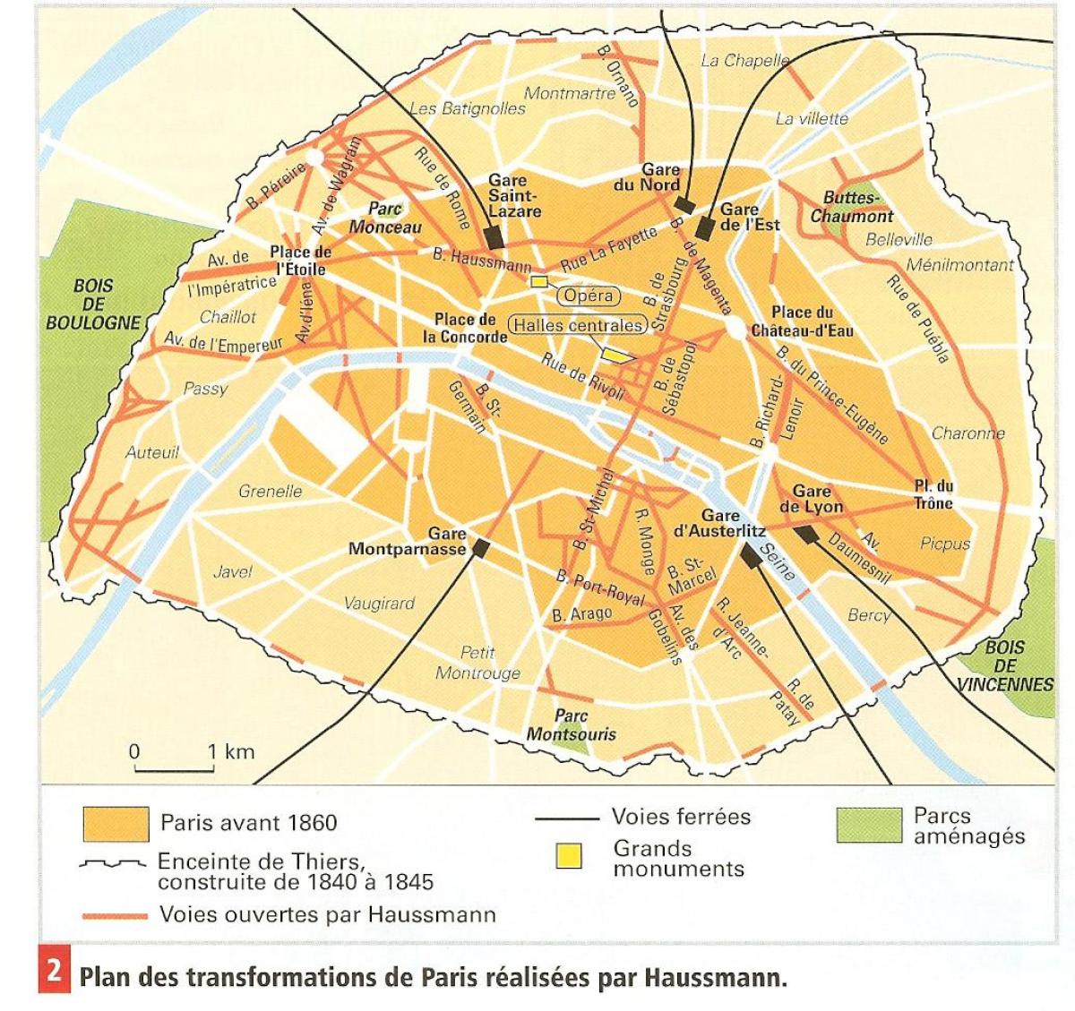 نقشه Haussmann پاریس