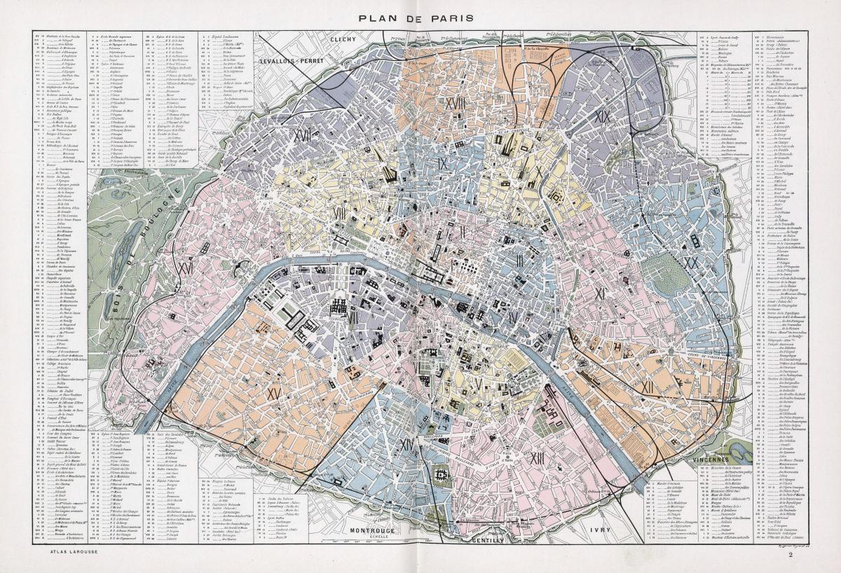 نقشه از پاریس 1900