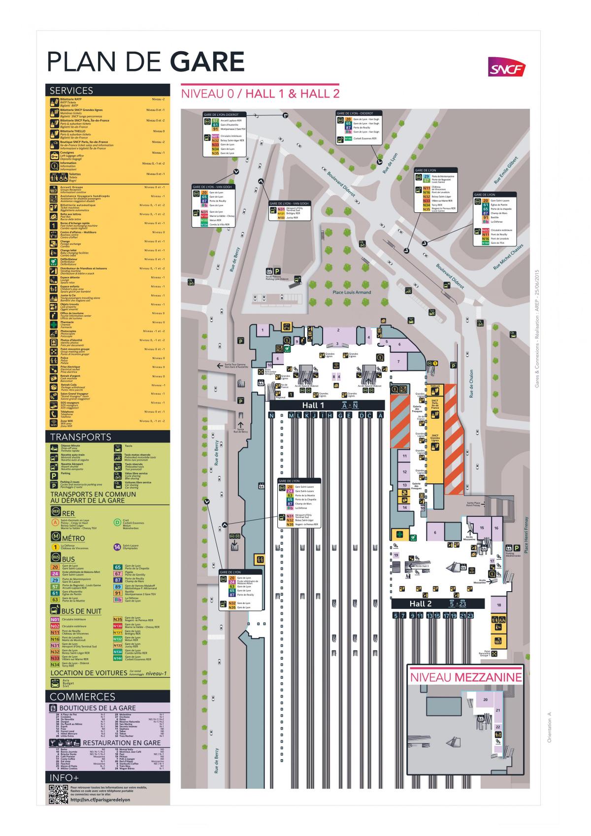 نقشه از پاریس-Gare de Lyon