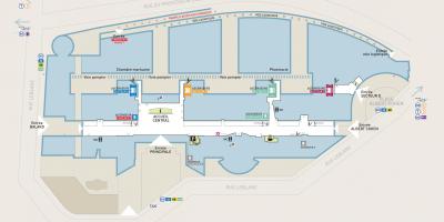 نقشه Georges-Pompidou بیمارستان