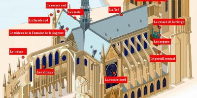 نقشه Notre Dame de Paris