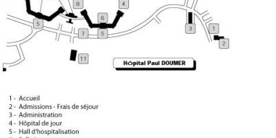 نقشه Paul Doumer بیمارستان