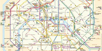 نقشه RATP اتوبوس