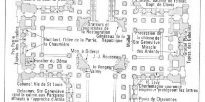 نقشه از پانتئون پاریس