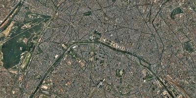 نقشه ماهواره ای پاریس