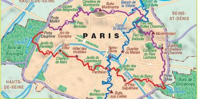 نقشه از پاریس, پیاده روی