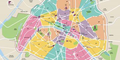 نقشه از پاریس intramural