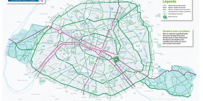 نقشه از پاریس دوچرخه