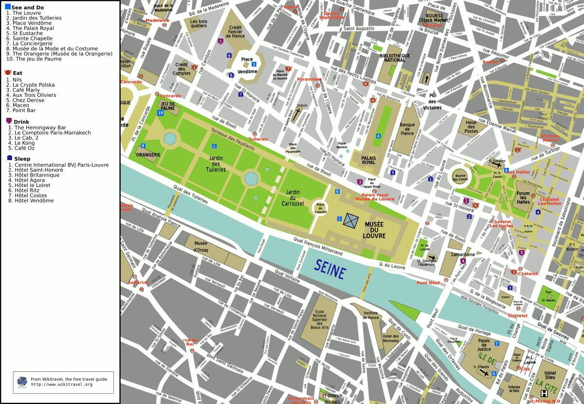 نقشه 1st, arrondissement پاریس