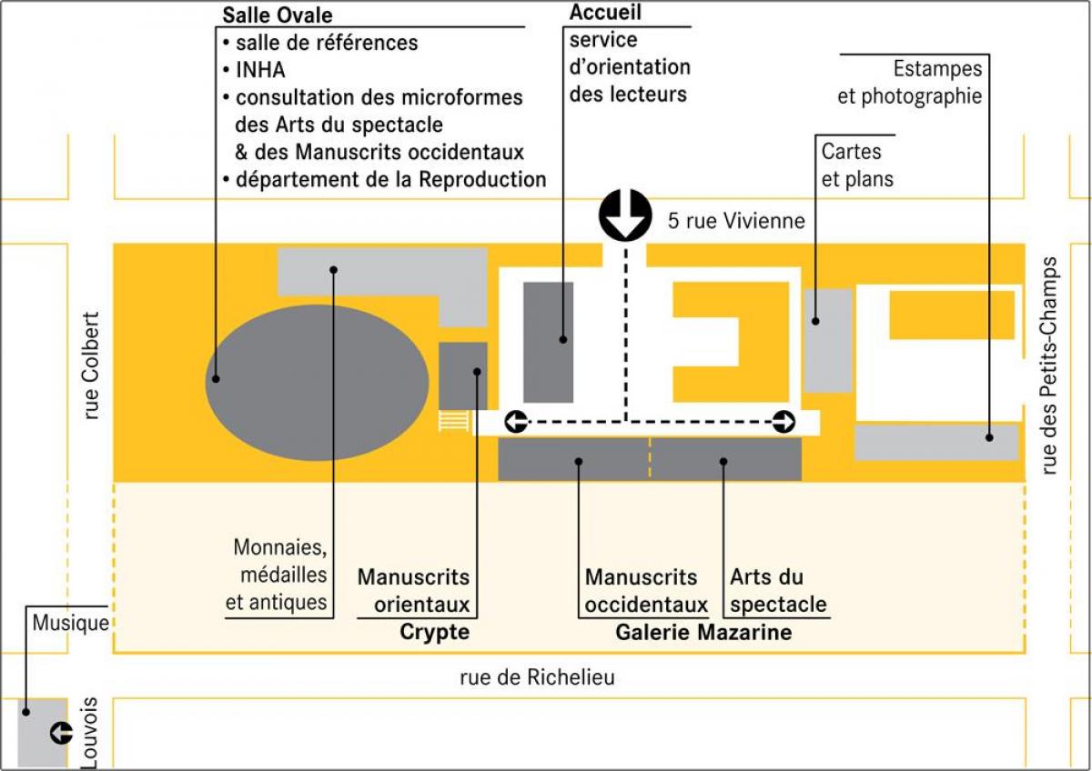 نقشه از Bibliothèque nationale de France ریچلیو-Louvois