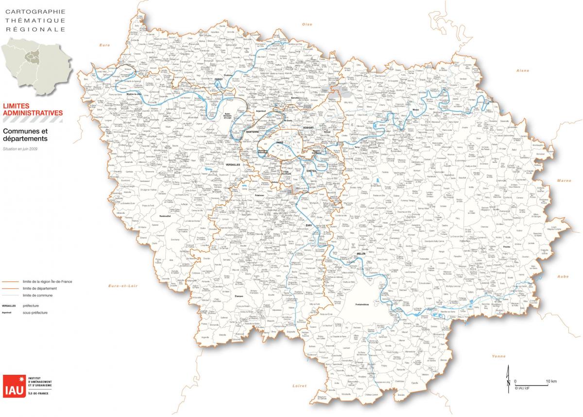 نقشه Ile-de-France