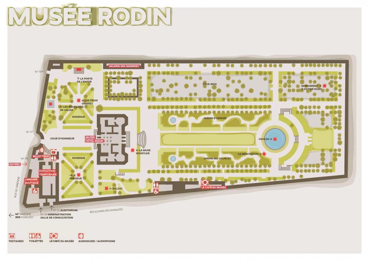 نقشه موزه رودین