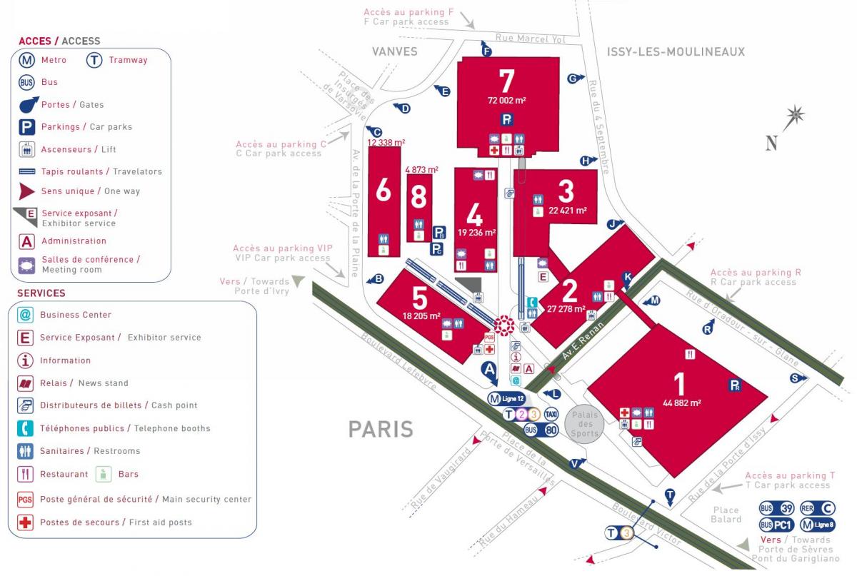 نقشه از پاریس نمایشگاه