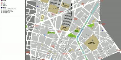 نقشه 10th, arrondissement پاریس