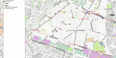نقشه 14th, arrondissement پاریس