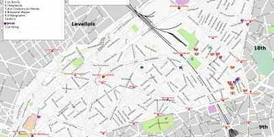 نقشه 17th, arrondissement پاریس