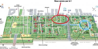 نقشه از Parc de Bercy