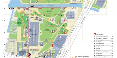 نقشه از Parc de la Villette