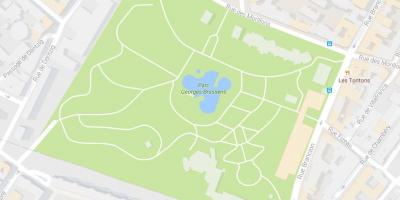 نقشه از Parc ژرژ-Brassens
