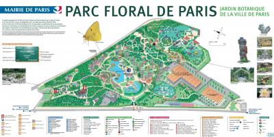 نقشه از Parc گل de Paris
