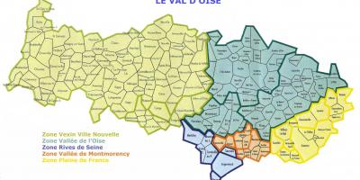 نقشه Val-d'oise