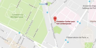 نقشه از Fondation Cartier