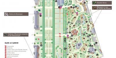 نقشه از Jardin des Plantes