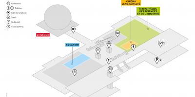 نقشه از استناد des Sciences et de l خیابان سطح -2