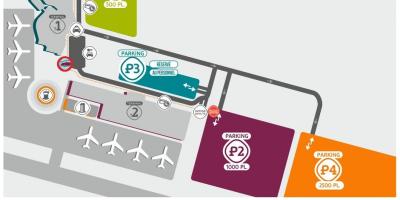 نقشه پارکینگ فرودگاه بووه