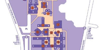 نقشه از دانشگاه پاریس 13
