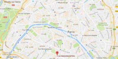 نقشه از دخمه های پاریس