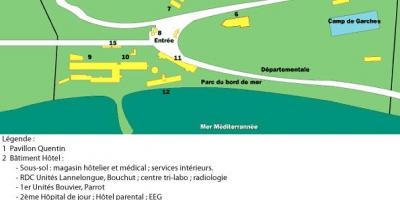 نقشه از سن Salvadour بیمارستان