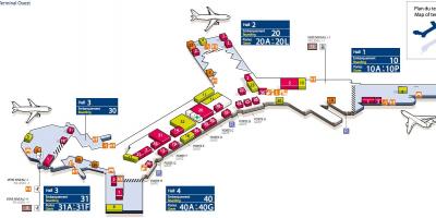 نقشه از غرب فرودگاه اورلی