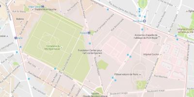 نقشه منطقه Montparnasse