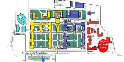 نقشه از چارلز-Foix بیمارستان